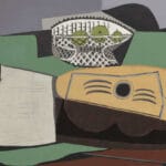 A Picasso painting of a guitar