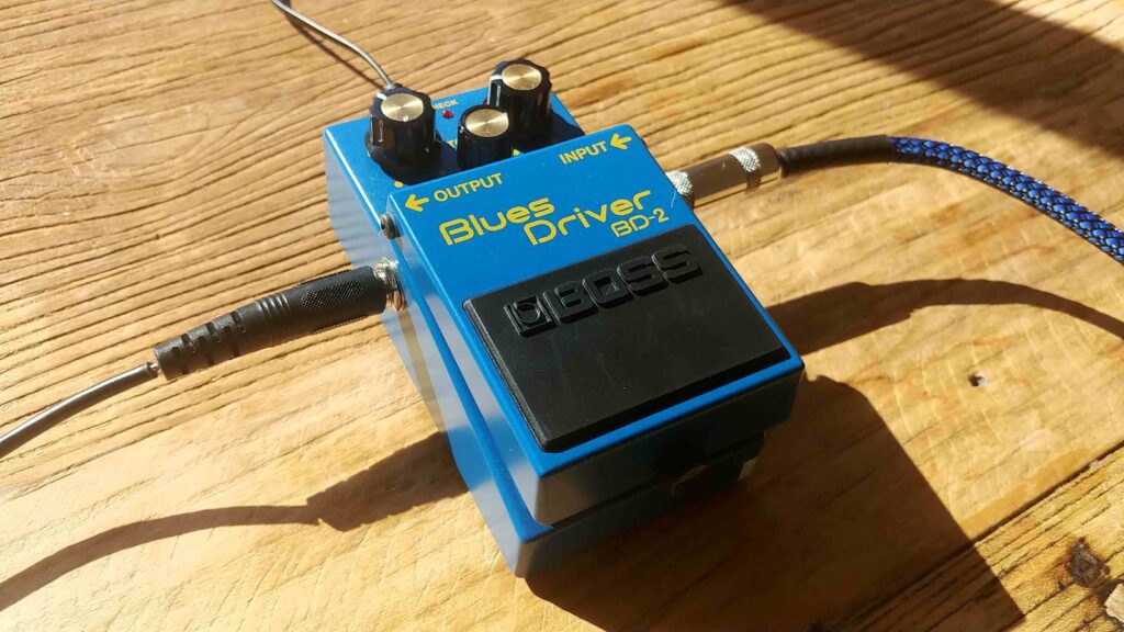 The Boss Blues Driver BD-2 pedal.
